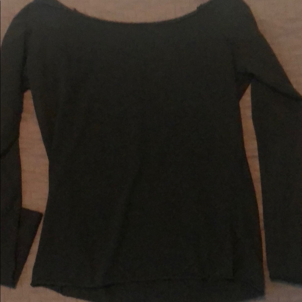Black off the shoulder top